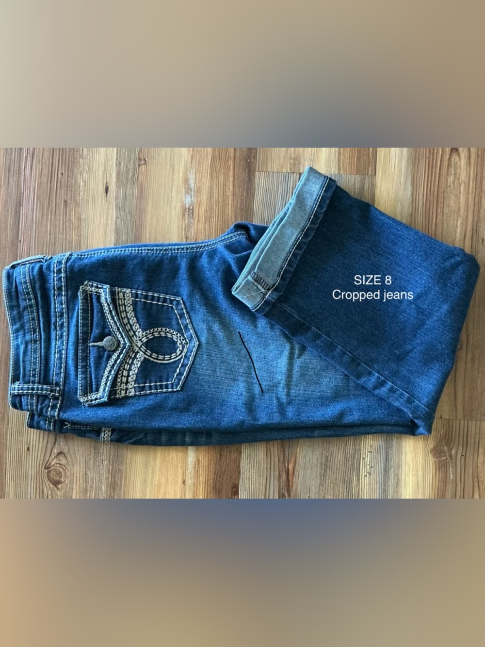 Earl Jeans Dark Blue Cropped Women's Jeans